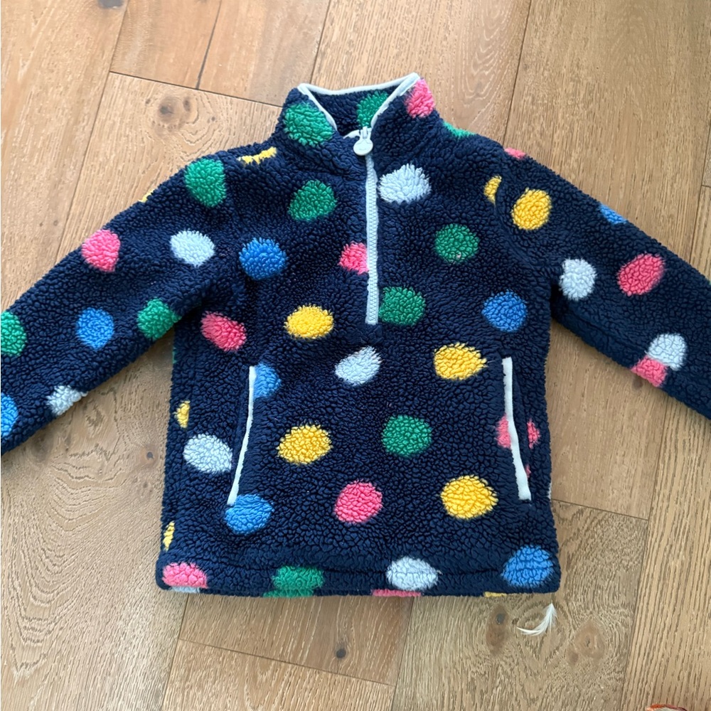 Joules Polka Dot Fleece Pullover